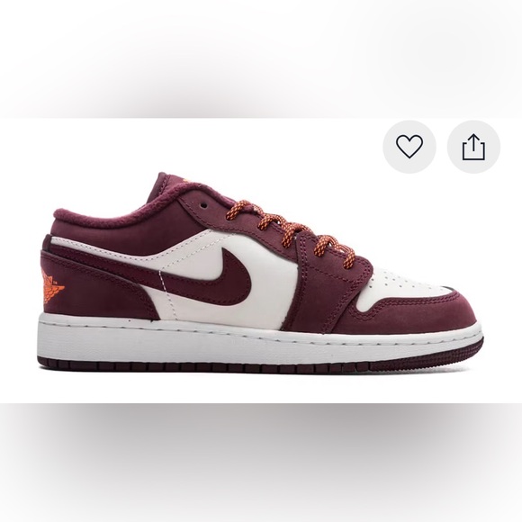 Night Maroon Jordan 1 Low - Picture 3 of 7